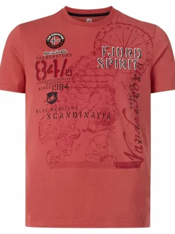 Jan Vanderstorm Shirts<Herren T-Shirt - DOMINIK rot uni