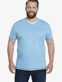 Charles Colby Shirts<Herren T-Shirt - EARL KENDRAYK blau uni