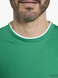 Jan Vanderstorm Shirts<Herren T-Shirt - FLEMMING grün bedruckt