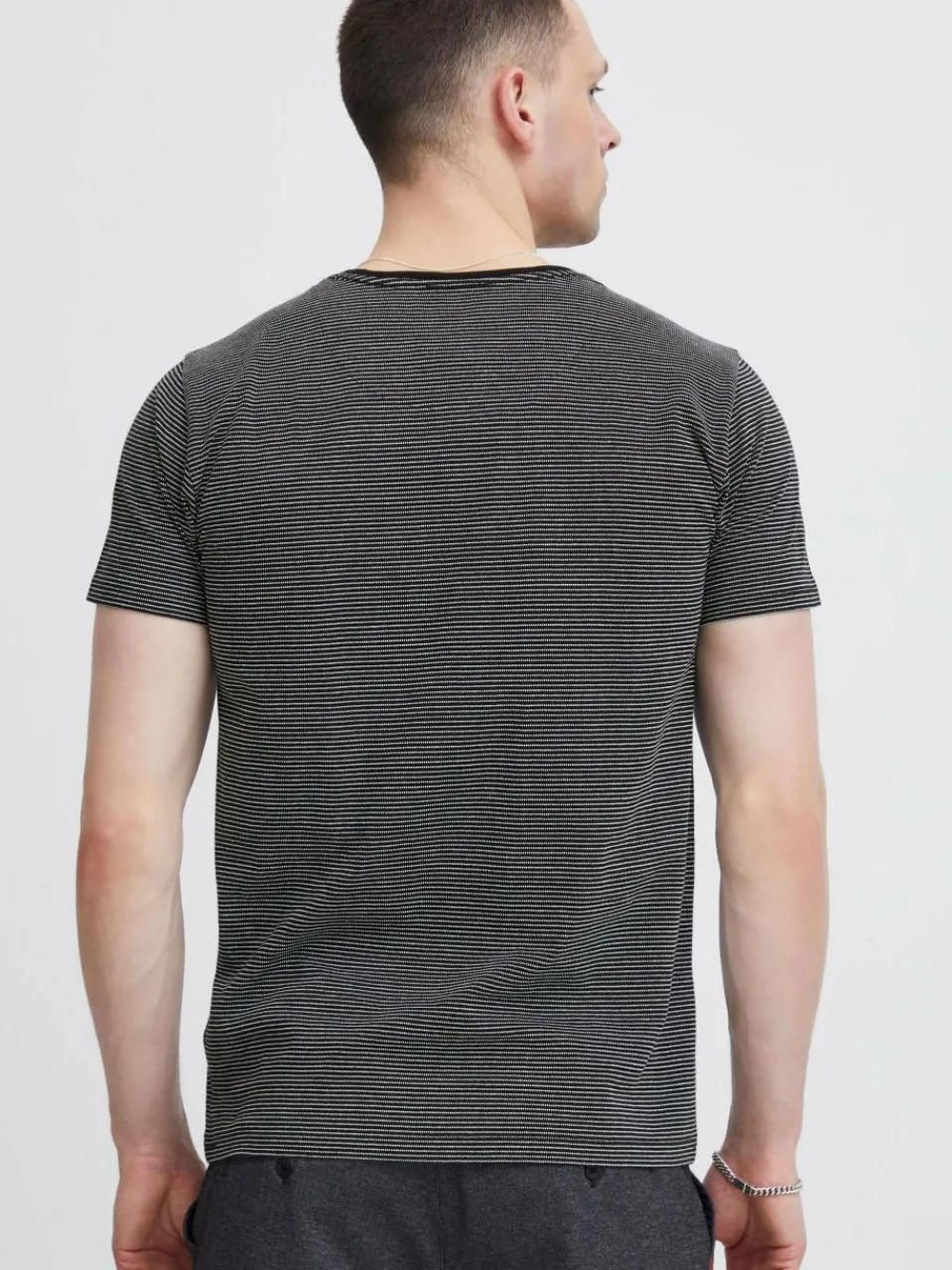 Indicode Shirts<Herren T-Shirt - IDLupko schwarz gestreift