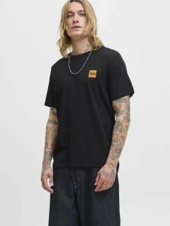 Jack & Jones Shirts<Herren T-Shirt - JJBrandy schwarz uni