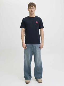 Jack & Jones Shirts<Herren T-Shirt - JJBrandy marine uni