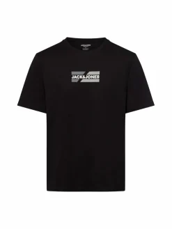 Jack & Jones Shirts<Herren T-Shirt - JJEcorp schwarz uni