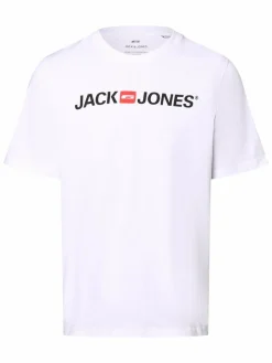 Jack & Jones Shirts<Herren T-Shirt - JJECorp weiß bedruckt