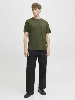 Jack & Jones Shirts<Herren T-Shirt - JJECorp khaki uni