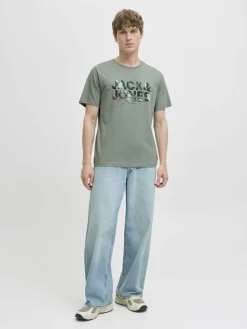 Jack & Jones Shirts<Herren T-Shirt - JJGEplas lind bedruckt