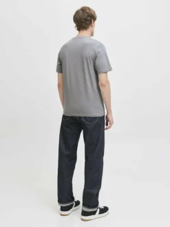 Jack & Jones Shirts<Herren T-Shirt - JJGEplas grau bedruckt