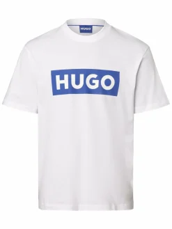 HUGO BLUE Shirts<Herren T-Shirt - Nico weiß bedruckt