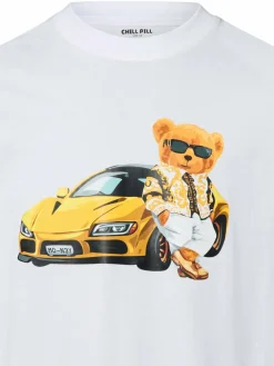 Chill Pill Shirts<Herren T-Shirt - Rich Bear weiß bedruckt