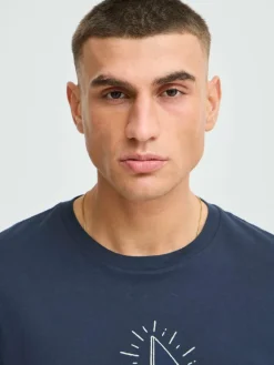 Solid Shirts<Herren T-Shirt - SDODELL blau bedruckt