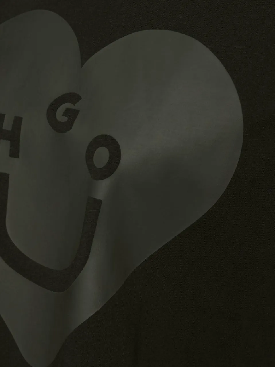 HUGO BLUE Shirts<Herren T-Shirt - Vintage Tee_B_5 schwarz grau bedruckt