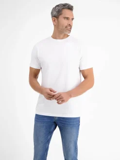 LERROS Shirts<Herren T-Shirt Doppelpack weiß uni