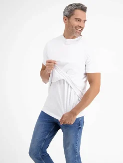 LERROS Shirts<Herren T-Shirt Doppelpack weiß uni