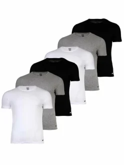 Diesel Shirts<Herren T-Shirt 6er Pack mehrfarbig uni