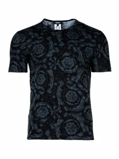 Versace Jeans Shirts<Herren T-Shirt 1er Pack schwarz gemustert