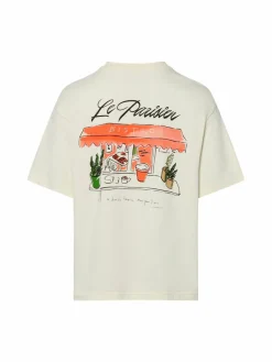 Only&Sons Shirts<Herren T-Shirt ONSLOUIS OVS SS TEE ecru bedruckt