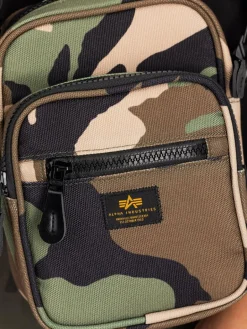 Alpha Industries Taschen & Rucksäcke<Herren Umhängetasche mehrfarbig uni