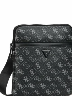 Herren GUESS Taschen & Rucksäcke>Herren Umhängetasche - Milano Eco Grain Double Crossbody Flat