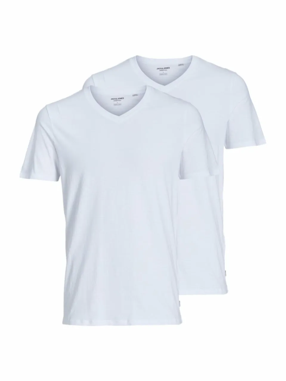 Jack & Jones Shirts<Herren Unterhemd - 2er Pack Jacbasic weiß uni