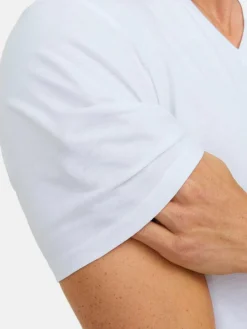 Jack & Jones Shirts<Herren Unterhemd - 2er Pack Jacbasic weiß uni