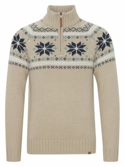 11 Project Pullover & Strickjacken<Herren Weihnachtspullover - PRTim beige gemustert