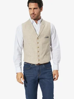 BABISTA Anzüge<Herren Weste - BALDUINO beige gestreift