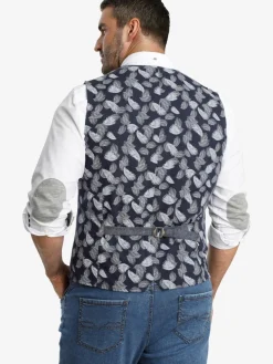 Charles Colby Anzüge<Herren Weste - DUKE DANIEL blau gemustert