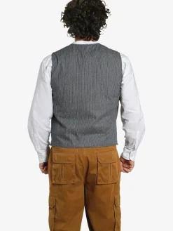 Jan Vanderstorm Anzüge<Herren Weste - TORVIND blau gestreift