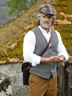 Jan Vanderstorm Anzüge<Herren Weste - TORVIND blau gestreift