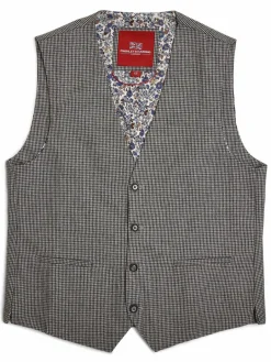 Herren Finshley & Harding London Anzüge>Herren Weste mit Fliege und Einstecktuch