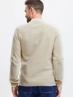 FQ1924 Sweatshirts & Sweatjacken|Pullover & Strickjacken<Herren Wollpullover - FQKyle beige uni