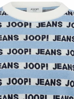 Joop Jeans Pullover & Strickjacken<JOOP! Damen Strickpullover - Kolinda hellblau weiß gestreift