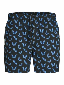 Jack & Jones Junior Jungen<Jungen Badehose schwarz bedruckt