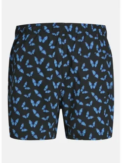 Jack & Jones Junior Jungen<Jungen Badehose schwarz bedruckt