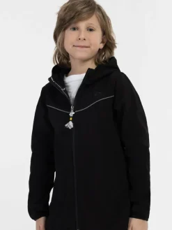 Schmuddelwedda Jungen<Jungen Funktionsjacke schwarz meliert
