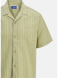 Jack & Jones Junior Jungen<Jungen Hemd grün gestreift