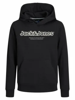 Jack & Jones Junior Jungen<Jungen Hoodie schwarz bedruckt