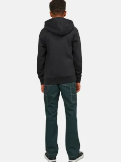 Jack & Jones Junior Jungen<Jungen Hoodie schwarz uni