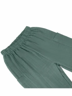 Mababu Jungen<Jungen Hose - Musselin khaki uni