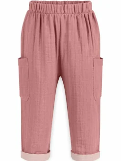 Mababu Jungen<Jungen Hose - Musselin altrosa uni