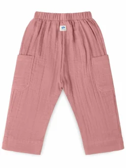 Mababu Jungen<Jungen Hose - Musselin altrosa uni