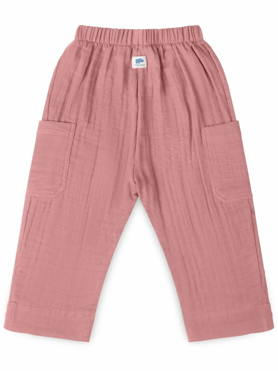 Mababu Jungen<Jungen Hose - Musselin altrosa uni