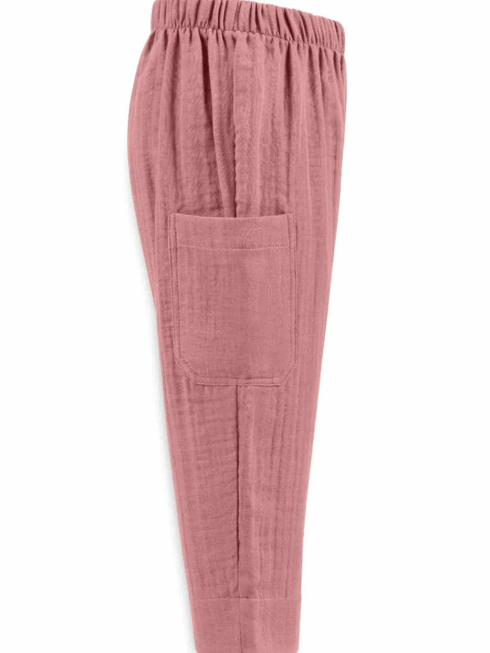 Mababu Jungen<Jungen Hose - Musselin altrosa uni