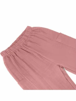 Mababu Jungen<Jungen Hose - Musselin altrosa uni