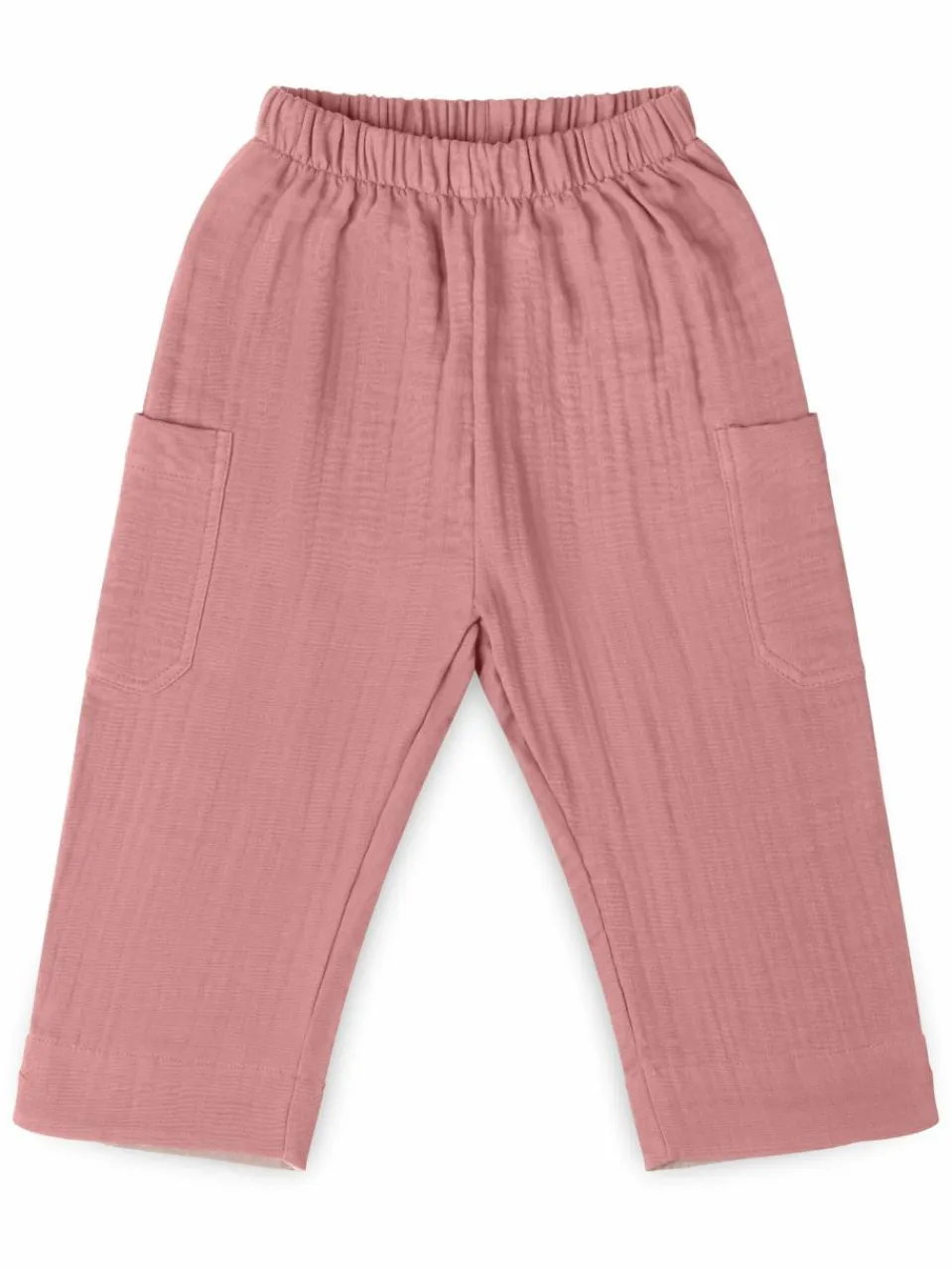 Mababu Jungen<Jungen Hose - Musselin altrosa uni