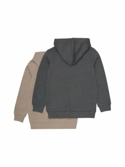 Minymo Jungen<Jungen Kapuzensweatjacke braun uni