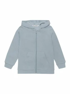 Minymo Jungen<Jungen Kapuzensweatjacke blau uni