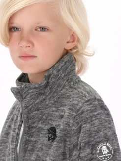 Schmuddelwedda Jungen<Jungen (Kids) Fleecejacke schwarz meliert