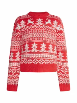 Mo Jungen<Jungen (Kids) Pullover rot gemustert