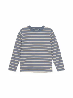 En Fant Jungen<Jungen Langarmshirt hellblau gestreift